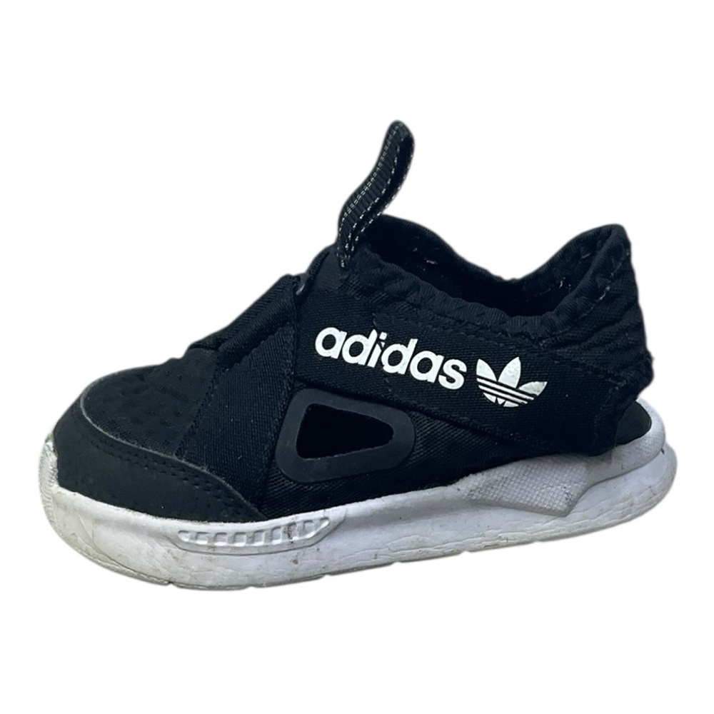 🖤 Adidas Toddler Shoes Size 7.5K | Black Slip-On‎ 🖤 - Picture 3 of 6